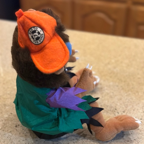 Monster Bash Werewolf 1997 Plush & Dragon Skull Candy Bowl -Bundle - Picture 15 of 16